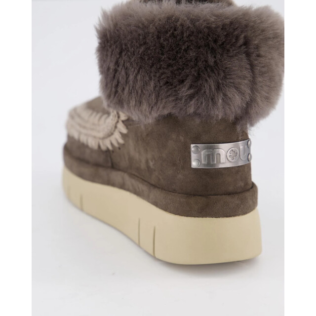 Mou Dames bounce welt boot furry collar FW751002A-CHA large