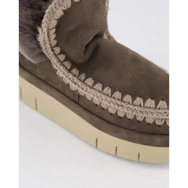 Mou Dames bounce welt boot furry collar FW751002A-CHA large
