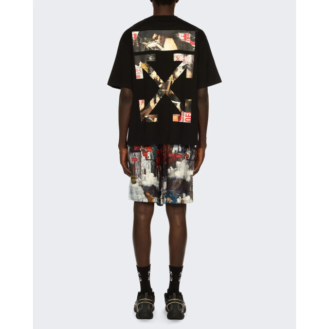 Off White Heren paint arrow skate s/s tee OMAA120F25JER00U-1001 large