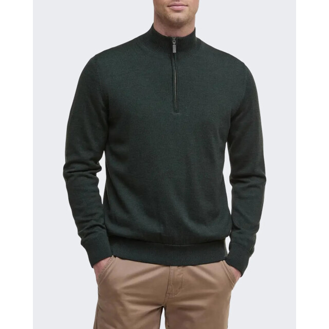 Barbour Heren gamlin half zip olive MKN1213-OL51 large