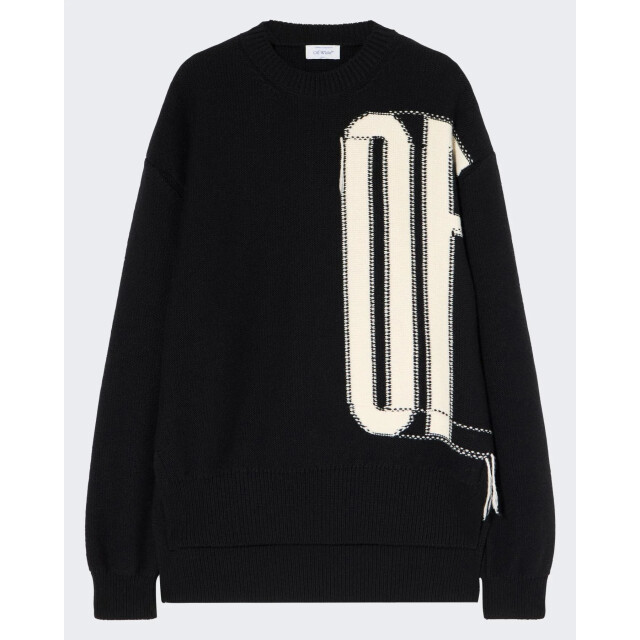 Off White Heren bookish shared knit crewneck OMHE20QF25KNI001-100B large