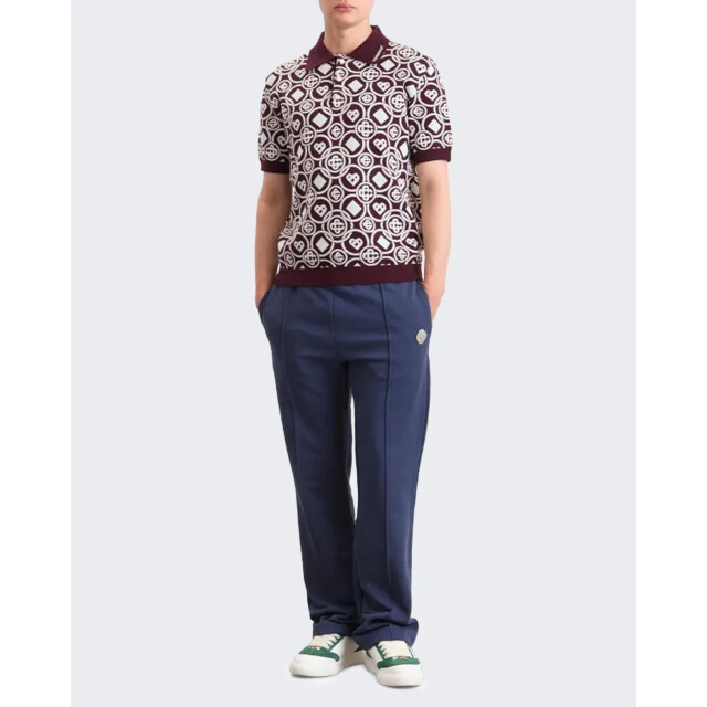 Casablanca Heren patch open hem jogger M-AW25-JTR-051-01 Navy large