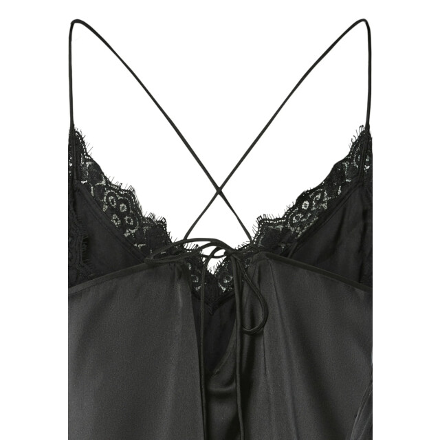 Pieces Dames pyjama pcjenna nachtset satijn 17159913-Black large