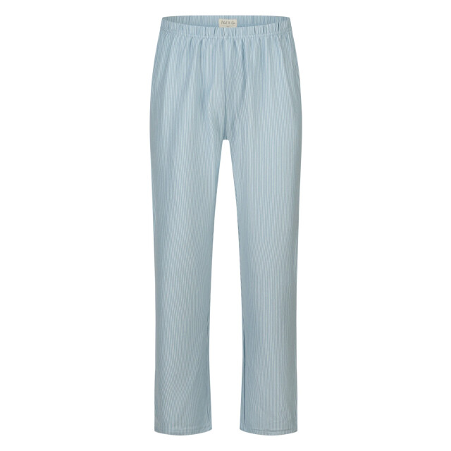 Phil & Co Heren pyjama set interlock donkerblauw/lichtblauw gestreept PH-6132-02 large