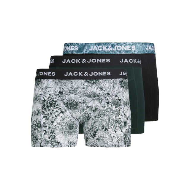 Jack & Jones Heren boxershorts trunks jacadrian 3-pack gebloemd 12283382 large