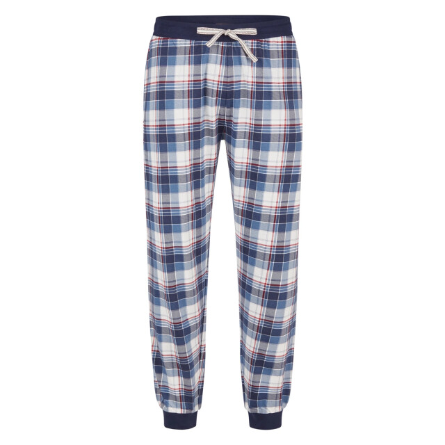 Phil & Co Heren pyjama set lang donkerblauw geruit PH-6100-02 large
