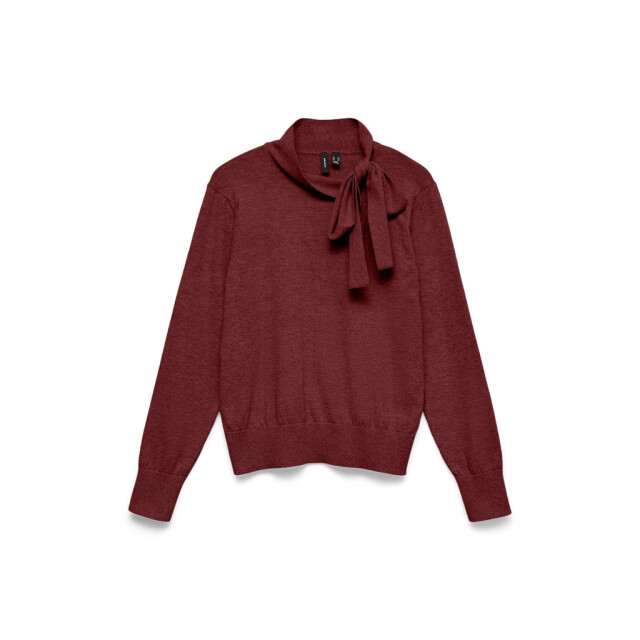Vero Moda Vmnina bow ls knit pullover exp bordeaux 4219.47.0015 large