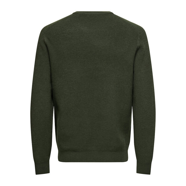 Only & Sons Onsalfi reg ls crew knit camp cs donker 5219.27.0005 large