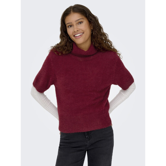 Only Onlpiumo ss highneck knt wijn 4382.43.0024 large
