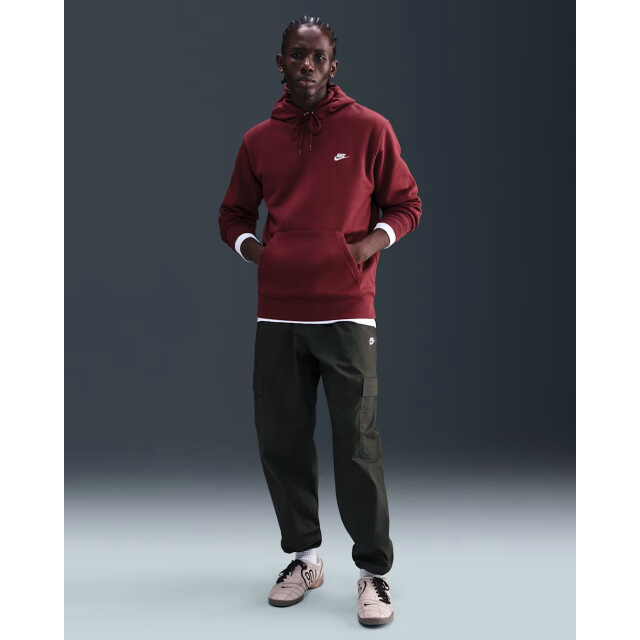 Nike club men's pullover fleece hoo hoodie heren - 073000_600-L large