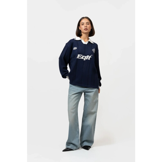 Equalité Knit jersey longsleeve polo 160175448 large