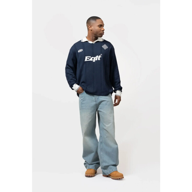 Equalité Knit jersey longsleeve polo 160175448 large