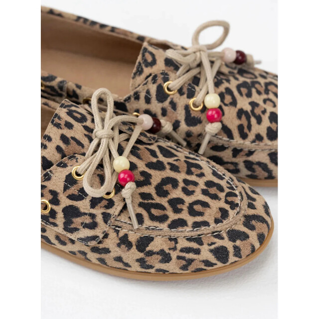 DWRS Label Dwrs latty leopard mocassins cognac mocassins dames B11927-03 8808 large