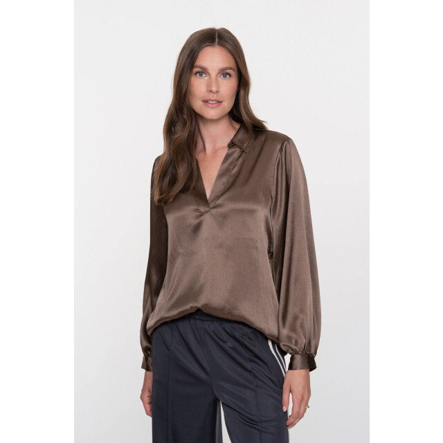 Geisha 53860-14 blouse shiny satin 53860-14 Blouse shiny satin large