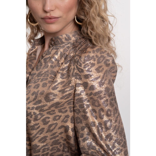 Geisha 53869-14 blouse velvet look leopard 53869-14 Blouse velvet look leopard large
