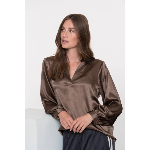 Geisha 53860-14 blouse shiny satin 53860-14 Blouse shiny satin large