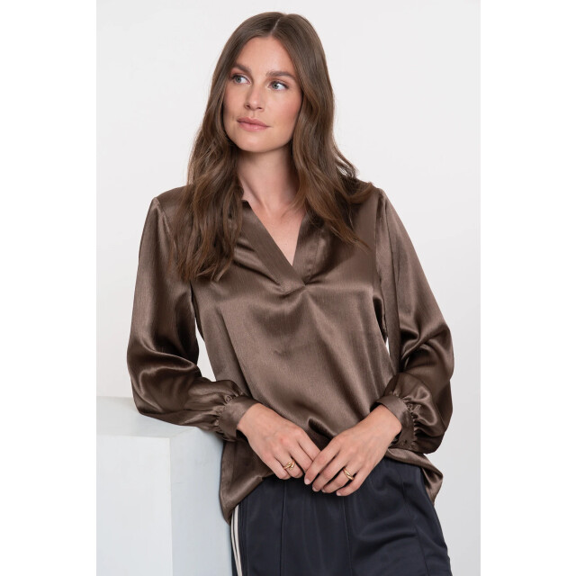 Geisha 53860-14 blouse shiny satin 53860-14 Blouse shiny satin large
