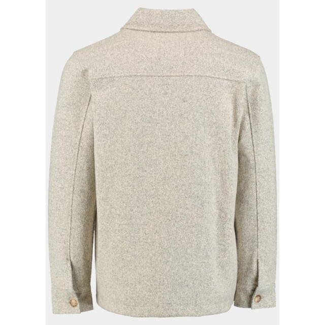 Innocente Overshirt met visgraatmotief inct 13810/taupe 191370 large