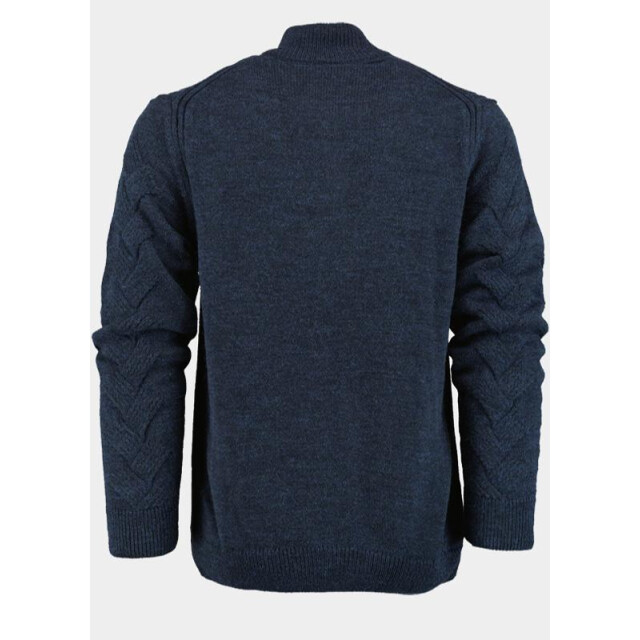 Innocente Half zip met stoere ingebreide kabel inct 1151/indigo 191382 large
