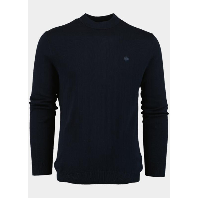 Bos Bright Blue Turtle neck tex mockneck pull 25305te06/290 navy 199334 large