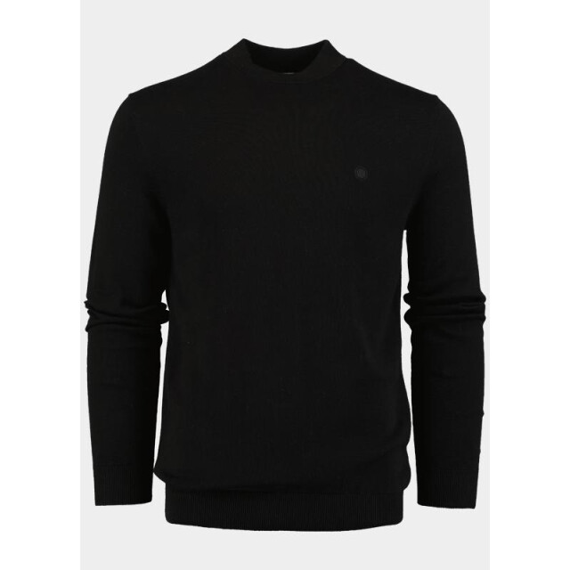 Bos Bright Blue Turtle neck tex mockneck pull 25305te06/990 black 199335 large