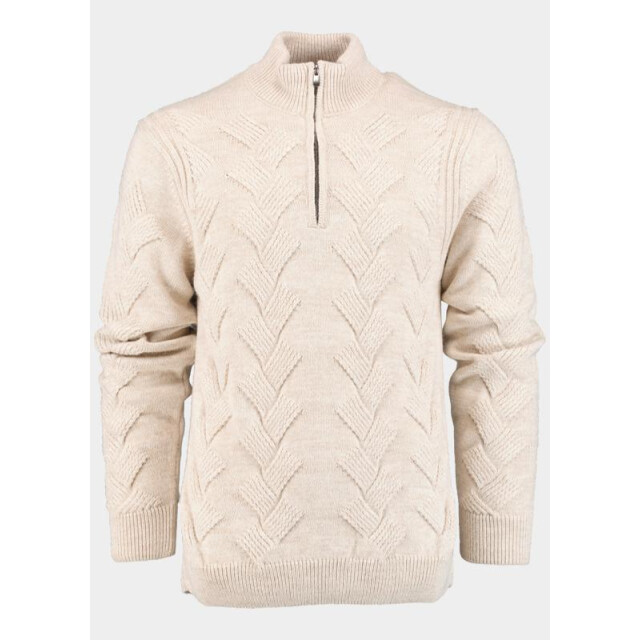 Innocente Half zip met stoere ingebreide kabel inct 1151/ 191381 large