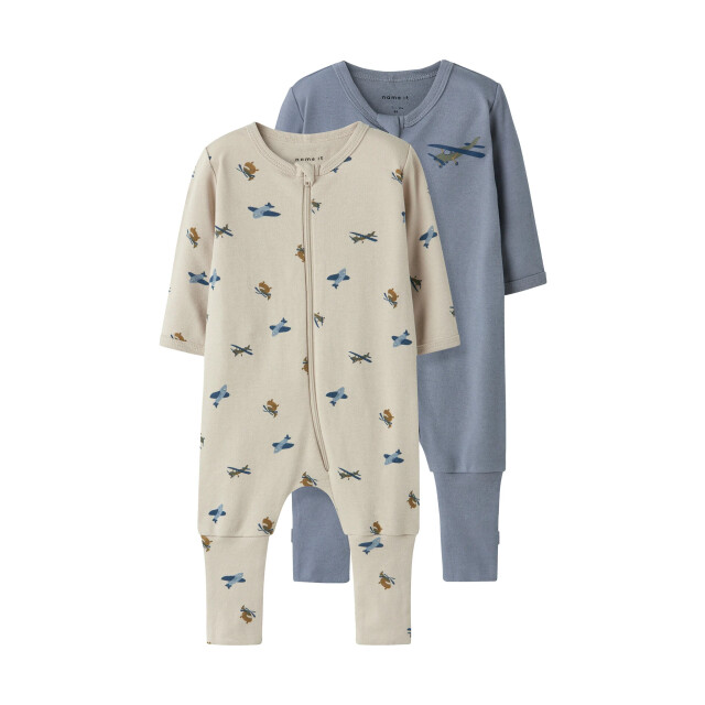 Name It Baby pyjama jongens nbmnightsuit zip 2-pack airplane 13248312 large