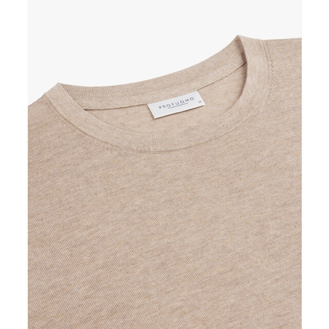 Profuomo Ppwt30001c prufuomo t-shirt crew neck ss beige PPWT30001C large