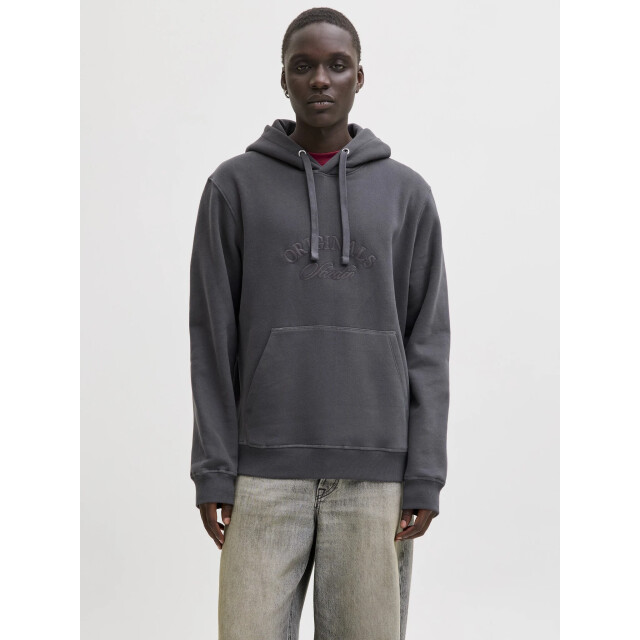 Jack & Jones Heren hoodie jorbleecker donker 12285796-Asphalt JJ large