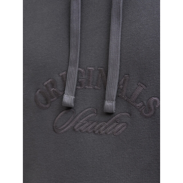 Jack & Jones Heren hoodie jorbleecker donker 12285796-Asphalt JJ large