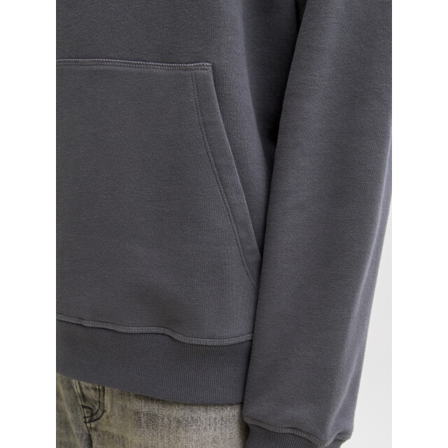 Jack & Jones Heren hoodie jorbleecker donker 12285796-Asphalt JJ large