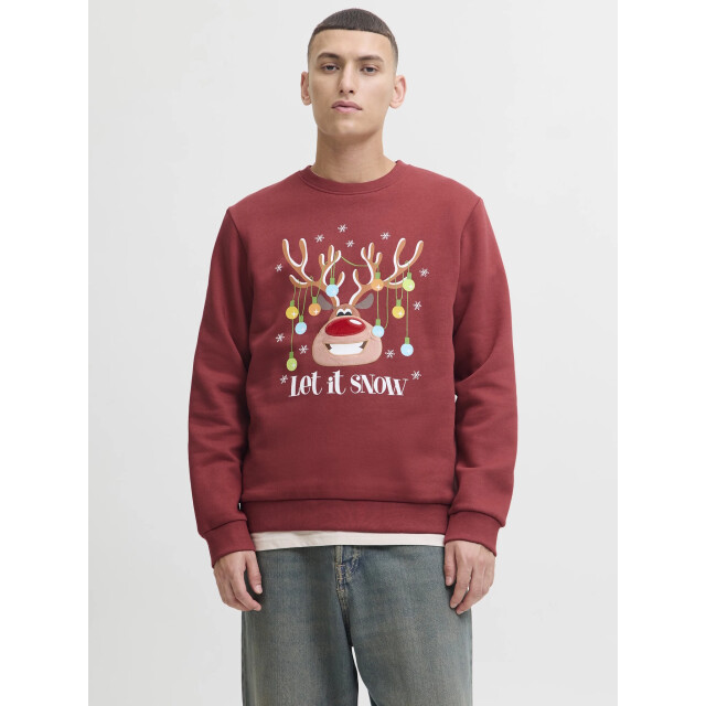 Jack & Jones Heren kersttrui jjchristmas 12279225-Brick Red large