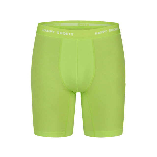Happy Shorts Heren boxershorts met lange pijpen boxer briefs neon lime groen/blauw HS-J-1310-LONG large
