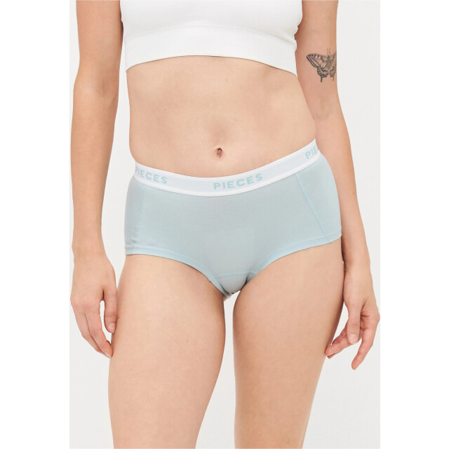 Pieces Dames hipsters 4-pack pclogo effen 17106857 large