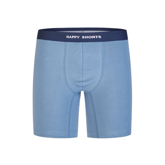 Happy Shorts Heren boxershorts met lange pijpen boxer briefs hawaii/lichtblauw HS-J-1268-LONG large