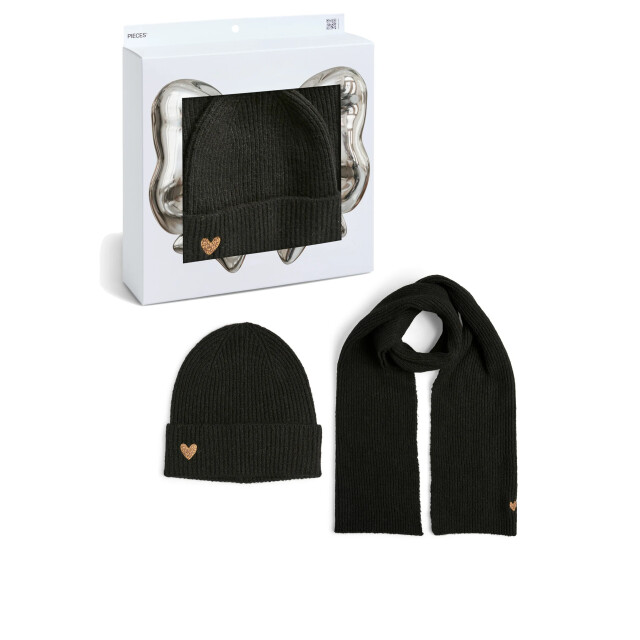 Pieces Dames wintermuts + sjaal gebreid pcniva giftbox 17161249 large