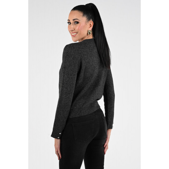 Emotions cardigan with fancy buttons lurex 225114l 212 antra mel 06741.980.0014 large