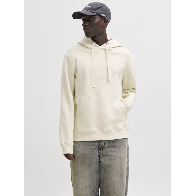 Jack & Jones jorbleecker branding sweat hood bf 12285796 antique white 05734.112.0017 large