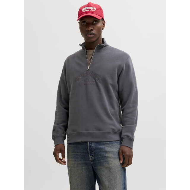 Jack & Jones jorbleecker branding sweat high nec 12285802 asphalt 05735.940.0022 large
