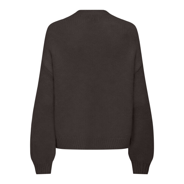 Jacqueline de Yong dinea l/s solid cardigan knt 15268468 chocolate torte 06741.880.0003 large