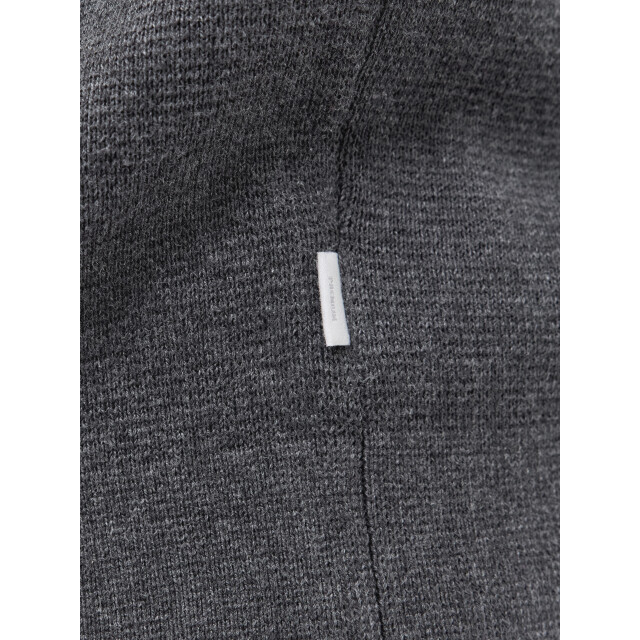 Jack & Jones jprblamilano stitch knit crew neck 12259666 dark grey melange 05711.970.0120 large