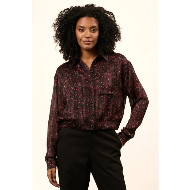 Lofty Manner blouse lm qk01 blouse astrid 826 swirl print 06615.999.0035 large