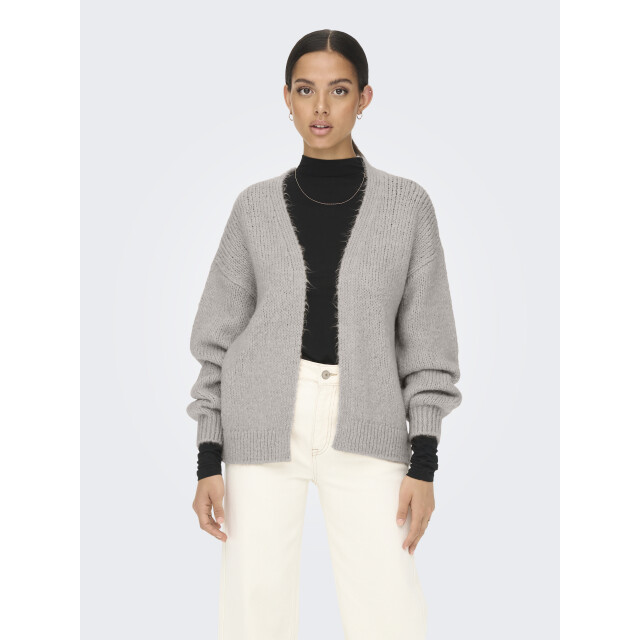 Jacqueline de Yong dinea l/s solid cardigan knt 15268468 chateau gray 06741.185.0008 large