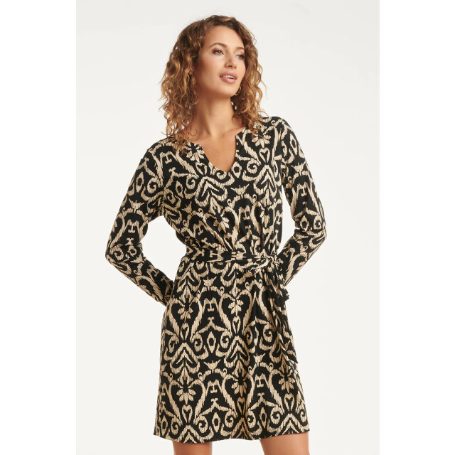 Smashed Lemon 25816 – jurk met abstract ruitdessin | 25816-999-720 large