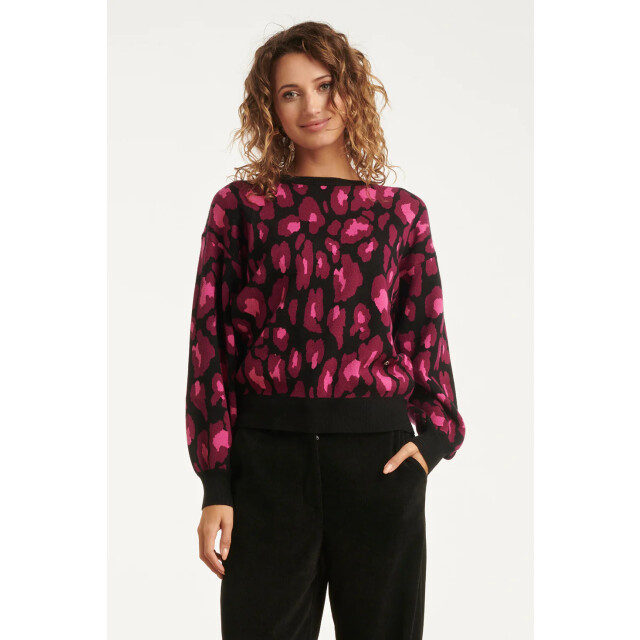 Smashed Lemon 25741 – jurk met verfijnd grafisch dessin | 25741-999-998 large