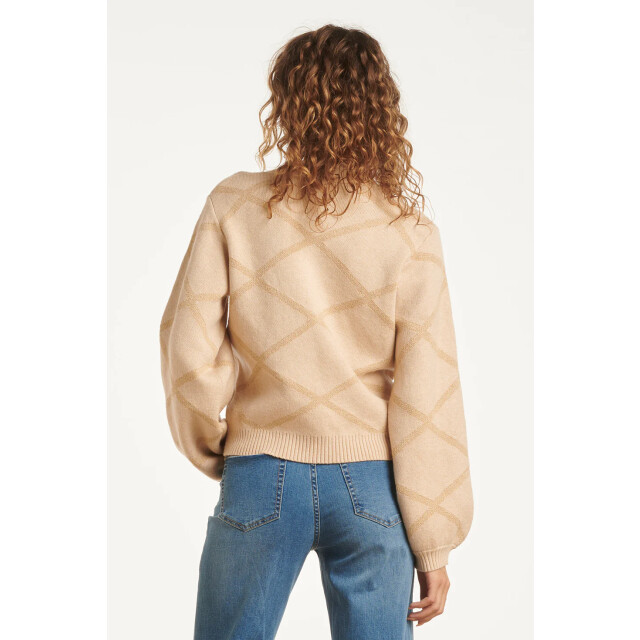 Smashed Lemon 25738 – gebreide top met tijdloos ruitdessin | 25738-720-025 large