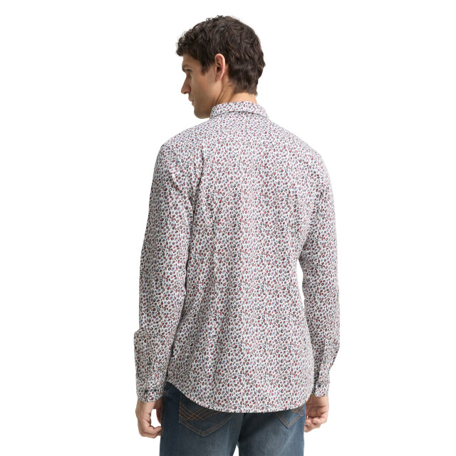 Tom Tailor Fitted printed stretch shirt 1048430 large