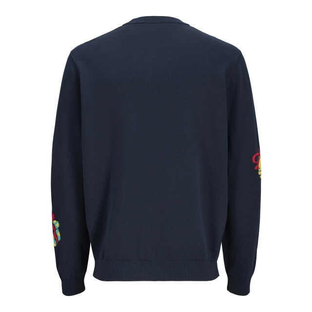 Jack & Jones Heren kersttrui jorholiday donkerblauw 12287994-Sky Captain large