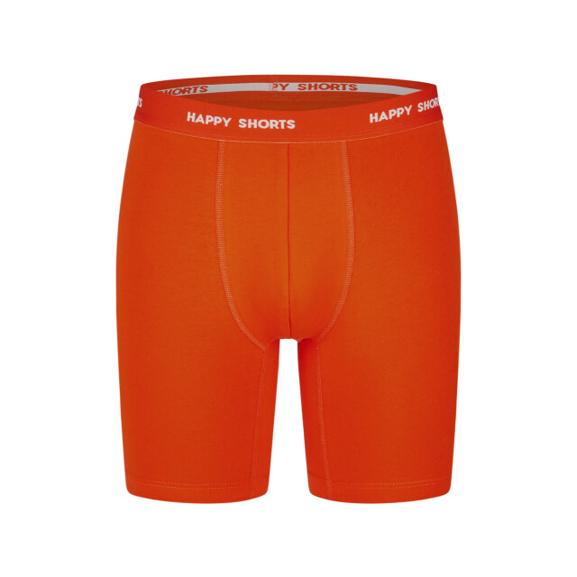 Happy Shorts Heren boxershorts met lange pijpen boxer briefs neon groen/oranje HS-J-1311-LONG large