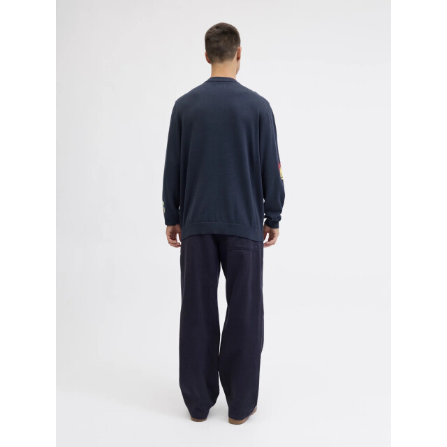 Jack & Jones Heren kersttrui jorholiday donkerblauw 12287994-Sky Captain large